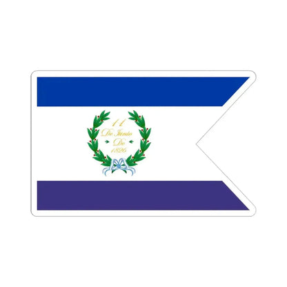 Bandera de Los Pozos IB (Argentina) STICKER Vinyl Kiss-Cut Decal 4 Inch White - The Sticker Space