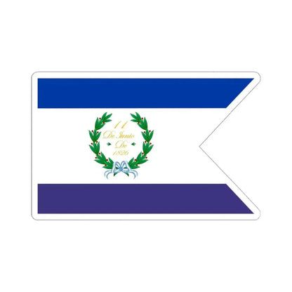 Bandera de Los Pozos IB (Argentina) STICKER Vinyl Kiss-Cut Decal 6 Inch White - The Sticker Space