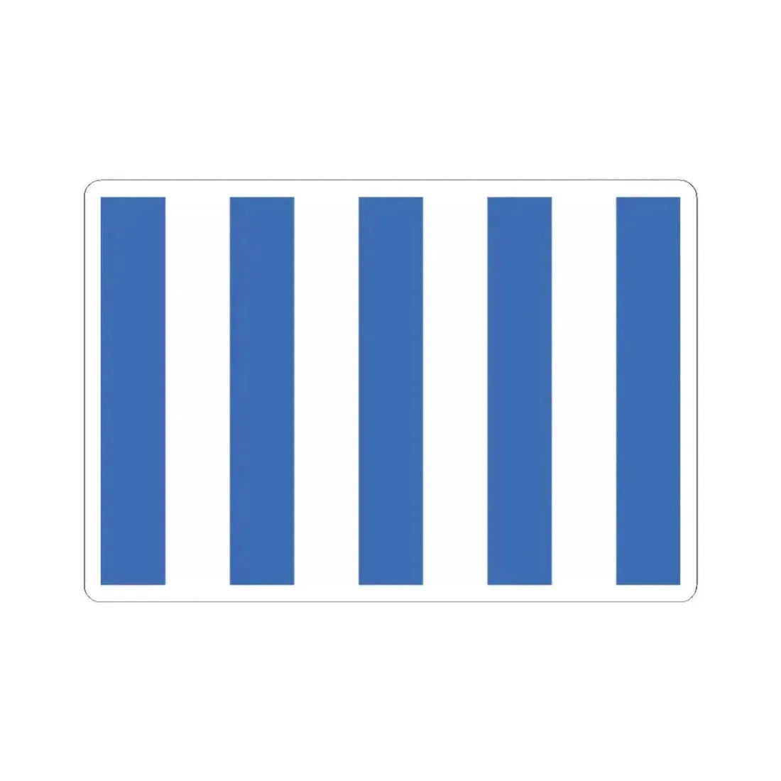 Bandera de Mar del Plata (Argentina) STICKER Vinyl Kiss-Cut Decal 2 Inch White - The Sticker Space