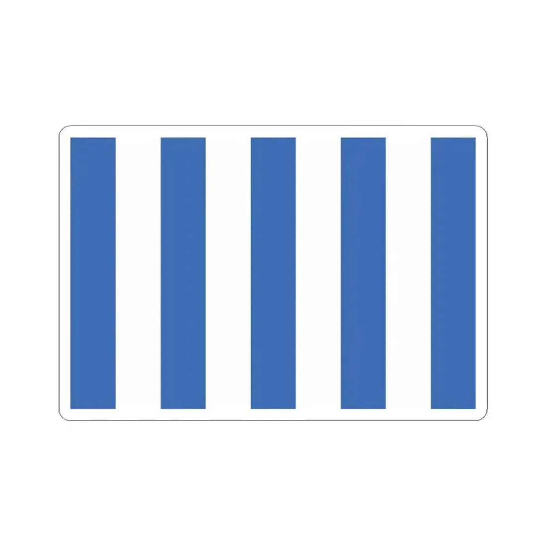 Bandera de Mar del Plata (Argentina) STICKER Vinyl Kiss-Cut Decal 3 Inch White - The Sticker Space