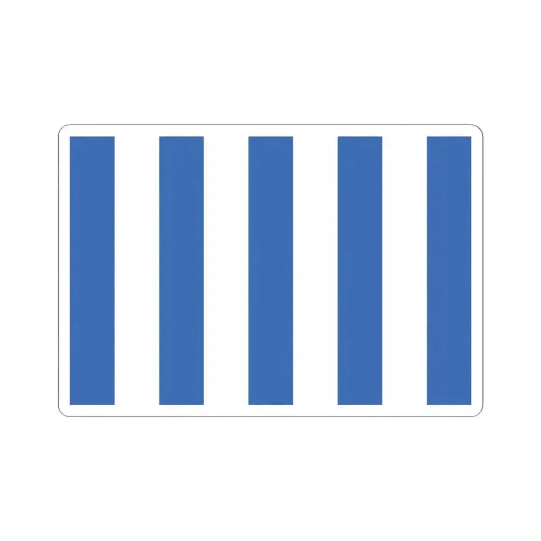 Bandera de Mar del Plata (Argentina) STICKER Vinyl Kiss-Cut Decal 4 Inch White - The Sticker Space