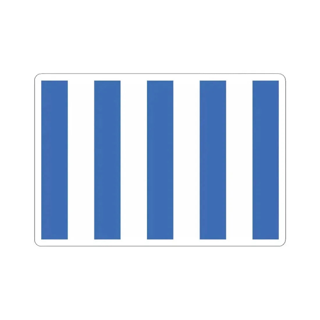 Bandera de Mar del Plata (Argentina) STICKER Vinyl Kiss-Cut Decal 6 Inch White - The Sticker Space