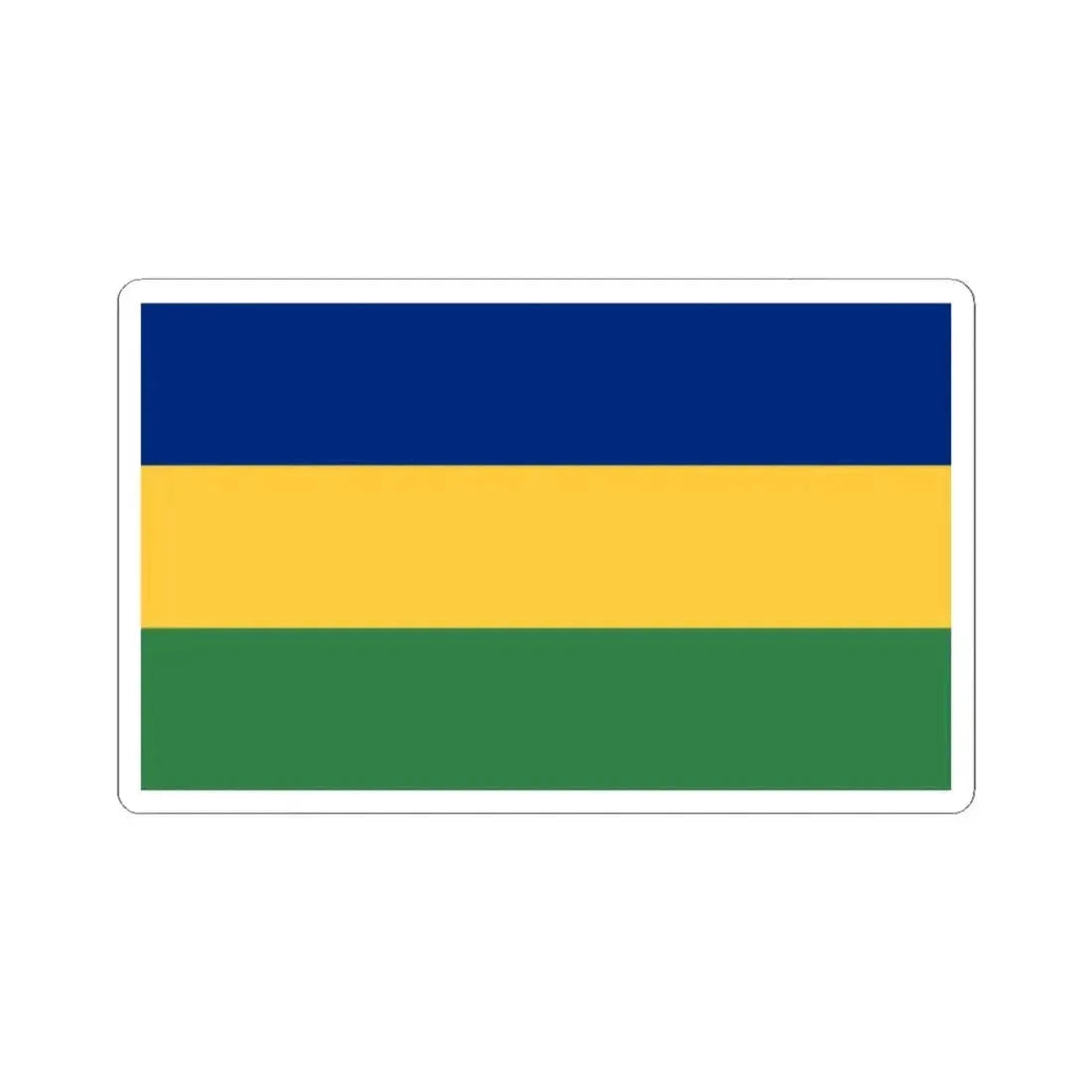 Bandera de Matina Costa Rica (Costa Rica) STICKER Vinyl Kiss-Cut Decal 2 Inch White - The Sticker Space