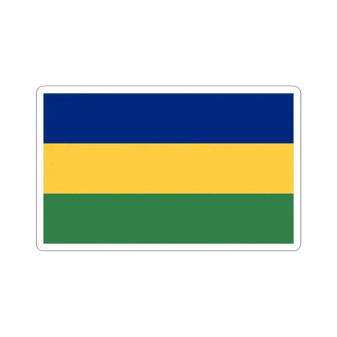 Bandera de Matina Costa Rica (Costa Rica) STICKER Vinyl Kiss-Cut Decal 3 Inch White - The Sticker Space