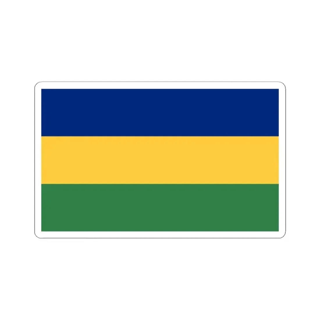 Bandera de Matina Costa Rica (Costa Rica) STICKER Vinyl Kiss-Cut Decal 4 Inch White - The Sticker Space