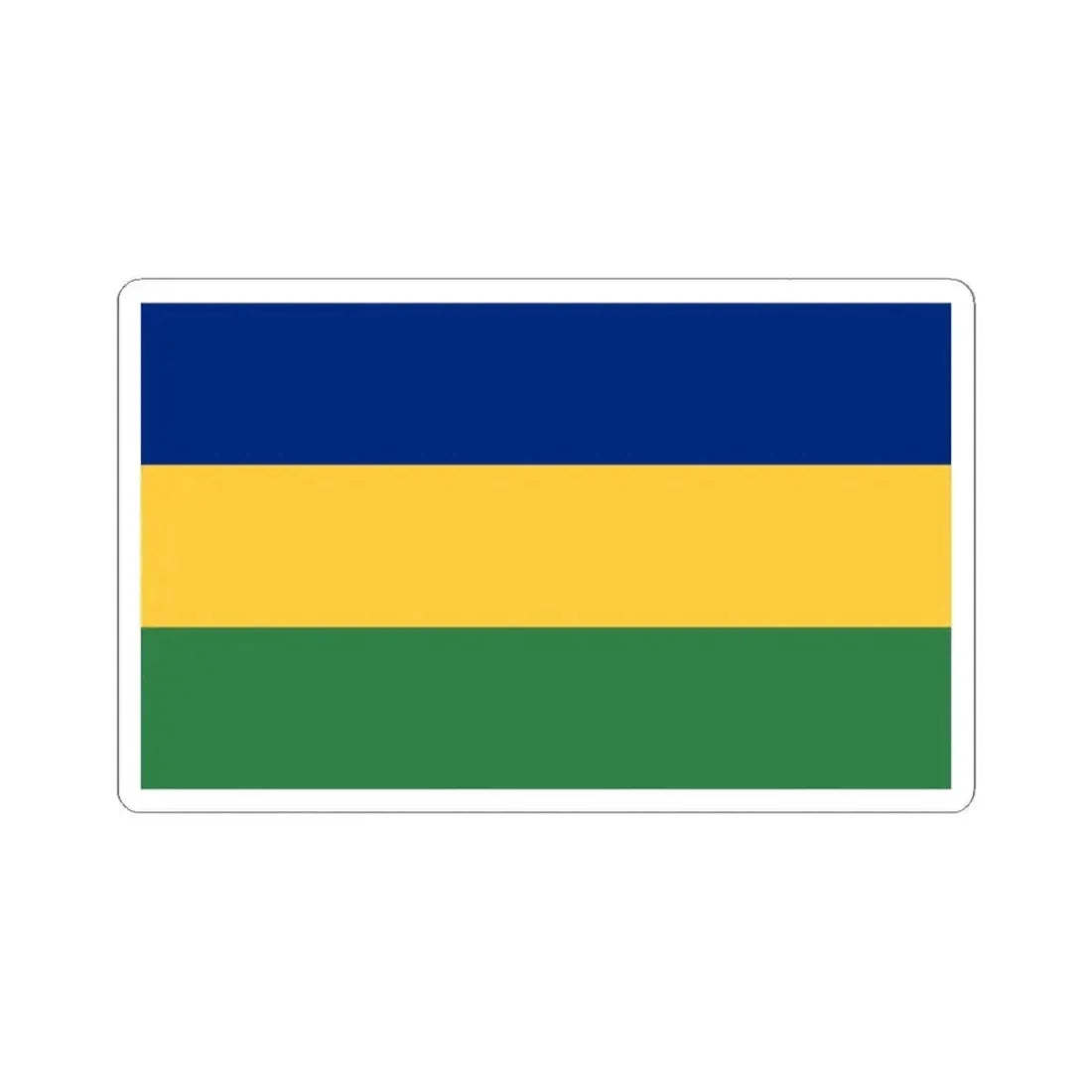 Bandera de Matina Costa Rica (Costa Rica) STICKER Vinyl Kiss-Cut Decal 6 Inch White - The Sticker Space