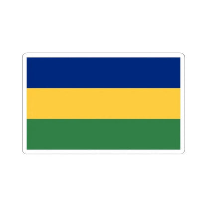 Bandera de Matina Costa Rica (Costa Rica) STICKER Vinyl Kiss-Cut Decal 6 Inch White - The Sticker Space