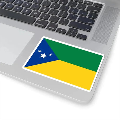 Bandera de Mera (Ecuador) STICKER Vinyl Kiss-Cut Decal - The Sticker Space