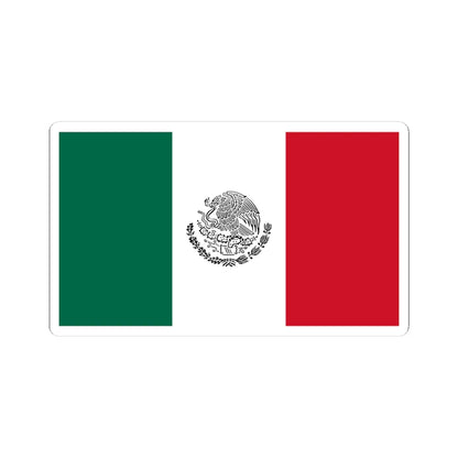 Bandera de Mexico uso civil (Mexico) STICKER Vinyl Kiss-Cut Decal 4 Inch White - The Sticker Space