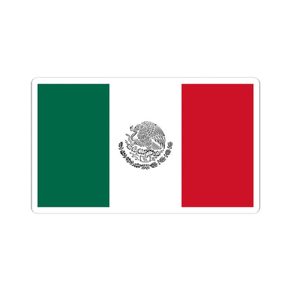 Bandera de Mexico uso civil (Mexico) STICKER Vinyl Kiss-Cut Decal 6 Inch White - The Sticker Space
