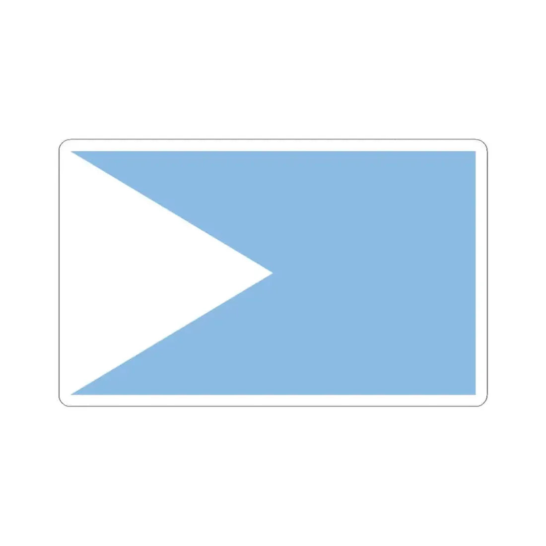 Bandera de Montes de Oca (Costa Rica) STICKER Vinyl Kiss-Cut Decal 3 Inch White - The Sticker Space