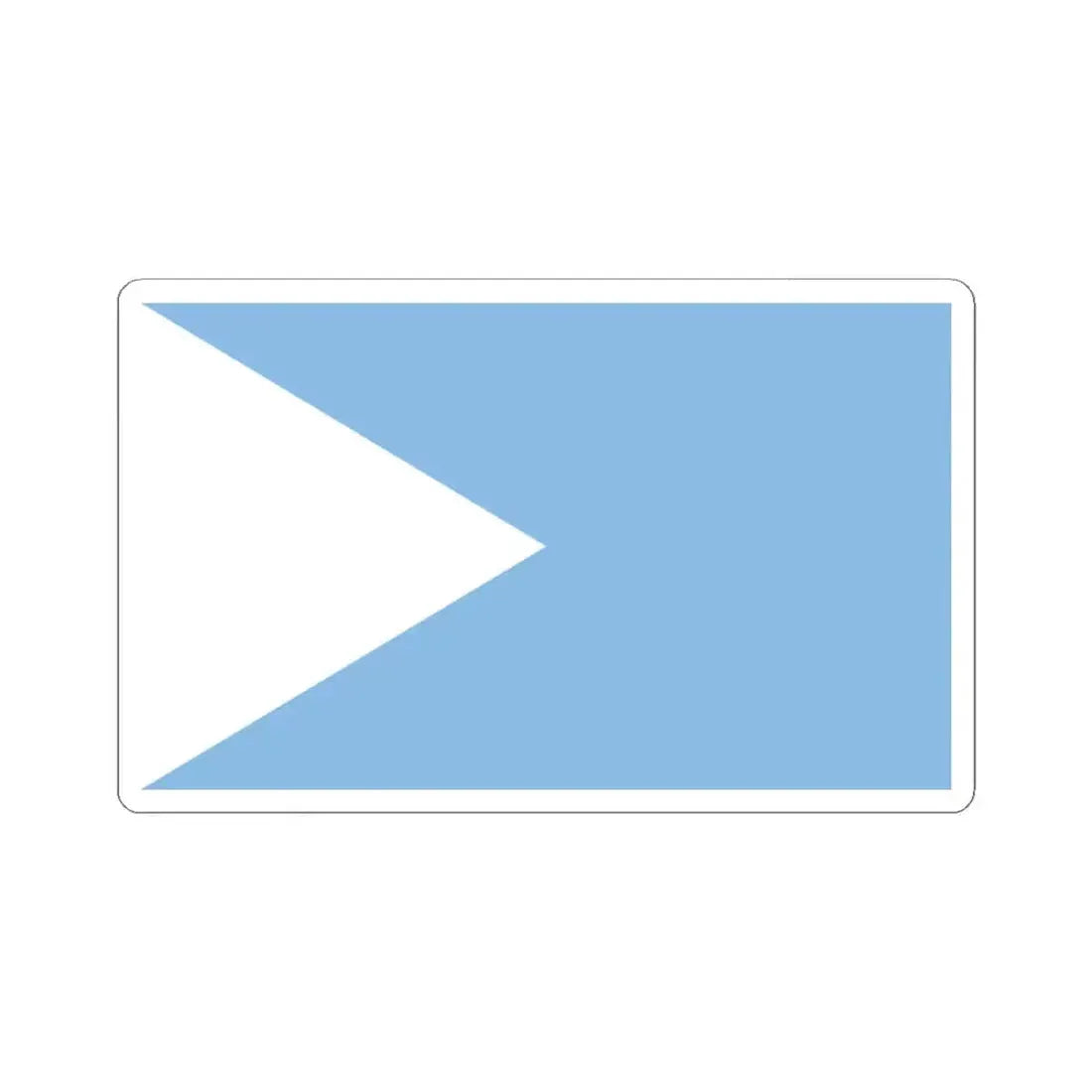 Bandera de Montes de Oca (Costa Rica) STICKER Vinyl Kiss-Cut Decal 4 Inch White - The Sticker Space