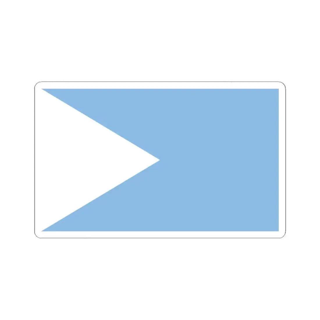 Bandera de Montes de Oca (Costa Rica) STICKER Vinyl Kiss-Cut Decal 6 Inch White - The Sticker Space