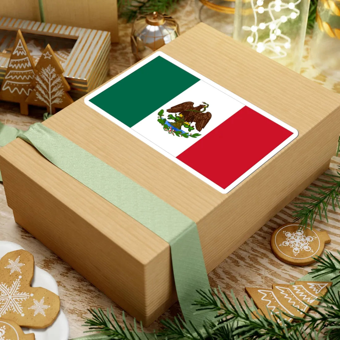 Bandera de México 1889-1916 (Mexico) STICKER Vinyl Kiss-Cut Decal - The Sticker Space
