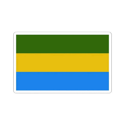 Bandera de Nandayure Costa Rica (Costa Rica) STICKER Vinyl Kiss-Cut Decal 2 Inch White - The Sticker Space