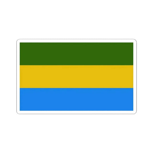 Bandera de Nandayure Costa Rica (Costa Rica) STICKER Vinyl Kiss-Cut Decal 2 Inch White - The Sticker Space