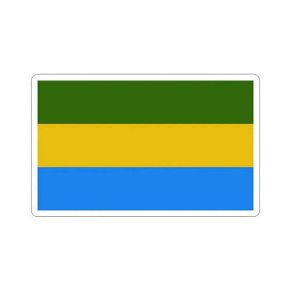 Bandera de Nandayure Costa Rica (Costa Rica) STICKER Vinyl Kiss-Cut Decal 3 Inch White - The Sticker Space