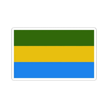 Bandera de Nandayure Costa Rica (Costa Rica) STICKER Vinyl Kiss-Cut Decal 6 Inch White - The Sticker Space