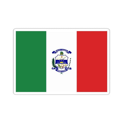 Bandera de Naranjal (Ecuador) STICKER Vinyl Kiss-Cut Decal 4 Inch White - The Sticker Space