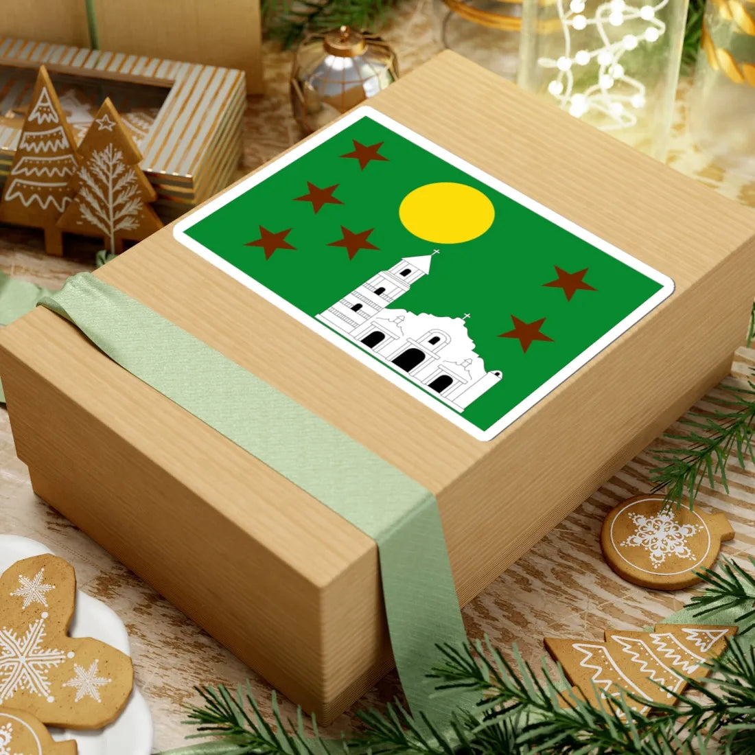 Bandera de Nata (Panama) STICKER Vinyl Kiss-Cut Decal - The Sticker Space