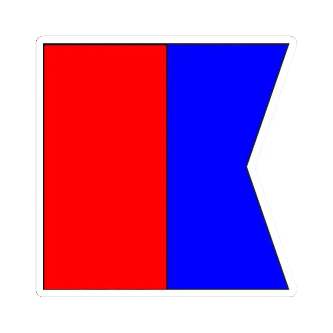 Bandera de Nuevitas 1845 (Cuba) STICKER Vinyl Kiss-Cut Decal 2 Inch White - The Sticker Space