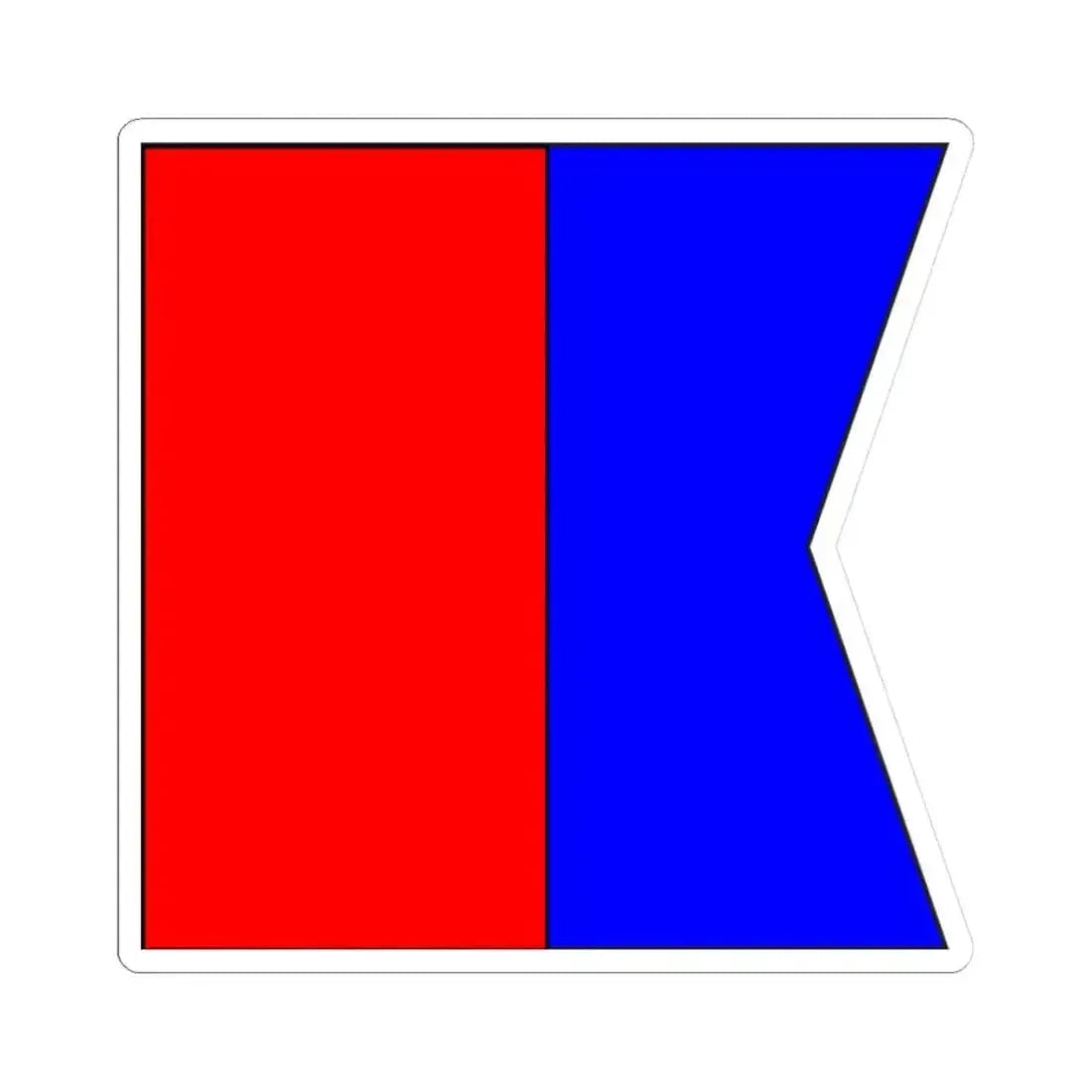 Bandera de Nuevitas 1845 (Cuba) STICKER Vinyl Kiss-Cut Decal 3 Inch White - The Sticker Space