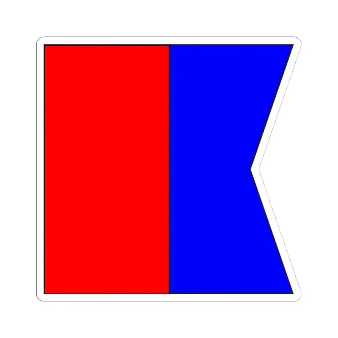 Bandera de Nuevitas 1845 (Cuba) STICKER Vinyl Kiss-Cut Decal 4 Inch White - The Sticker Space