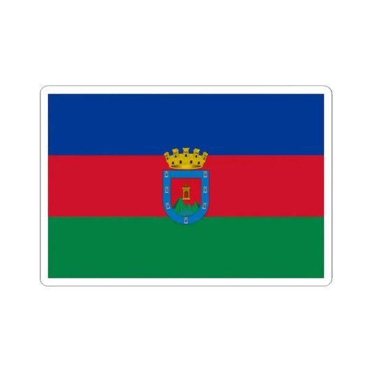 Bandera de Otavalo (Ecuador) STICKER Vinyl Kiss-Cut Decal 2 Inch White - The Sticker Space