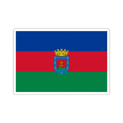 Bandera de Otavalo (Ecuador) STICKER Vinyl Kiss-Cut Decal 4 Inch White - The Sticker Space