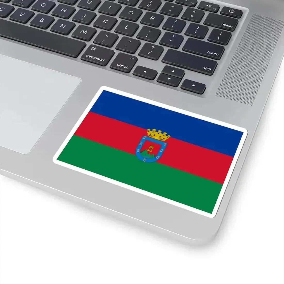 Bandera de Otavalo (Ecuador) STICKER Vinyl Kiss-Cut Decal - The Sticker Space