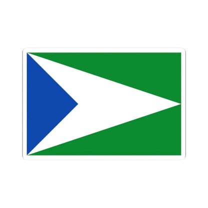 Bandera de Oxapampa (Peru) STICKER Vinyl Kiss-Cut Decal 2 Inch White - The Sticker Space