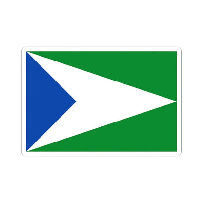 Bandera de Oxapampa (Peru) STICKER Vinyl Kiss-Cut Decal 3 Inch White - The Sticker Space