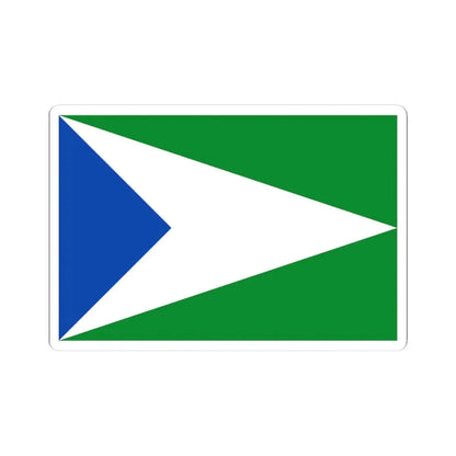 Bandera de Oxapampa (Peru) STICKER Vinyl Kiss-Cut Decal 4 Inch White - The Sticker Space