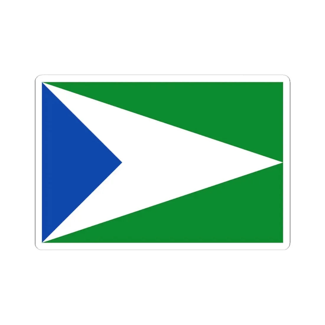 Bandera de Oxapampa (Peru) STICKER Vinyl Kiss-Cut Decal 6 Inch White - The Sticker Space