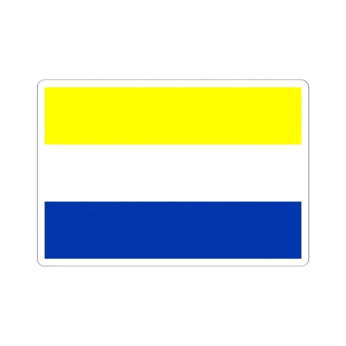 Bandera de Panguipulli (Chile) STICKER Vinyl Kiss-Cut Decal 2 Inch White - The Sticker Space