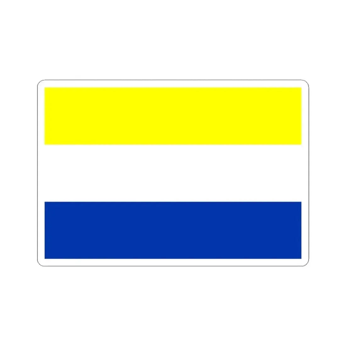 Bandera de Panguipulli (Chile) STICKER Vinyl Kiss-Cut Decal 3 Inch White - The Sticker Space