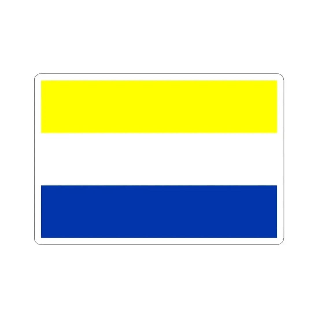 Bandera de Panguipulli (Chile) STICKER Vinyl Kiss-Cut Decal 4 Inch White - The Sticker Space