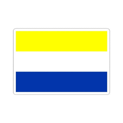 Bandera de Panguipulli (Chile) STICKER Vinyl Kiss-Cut Decal 4 Inch White - The Sticker Space