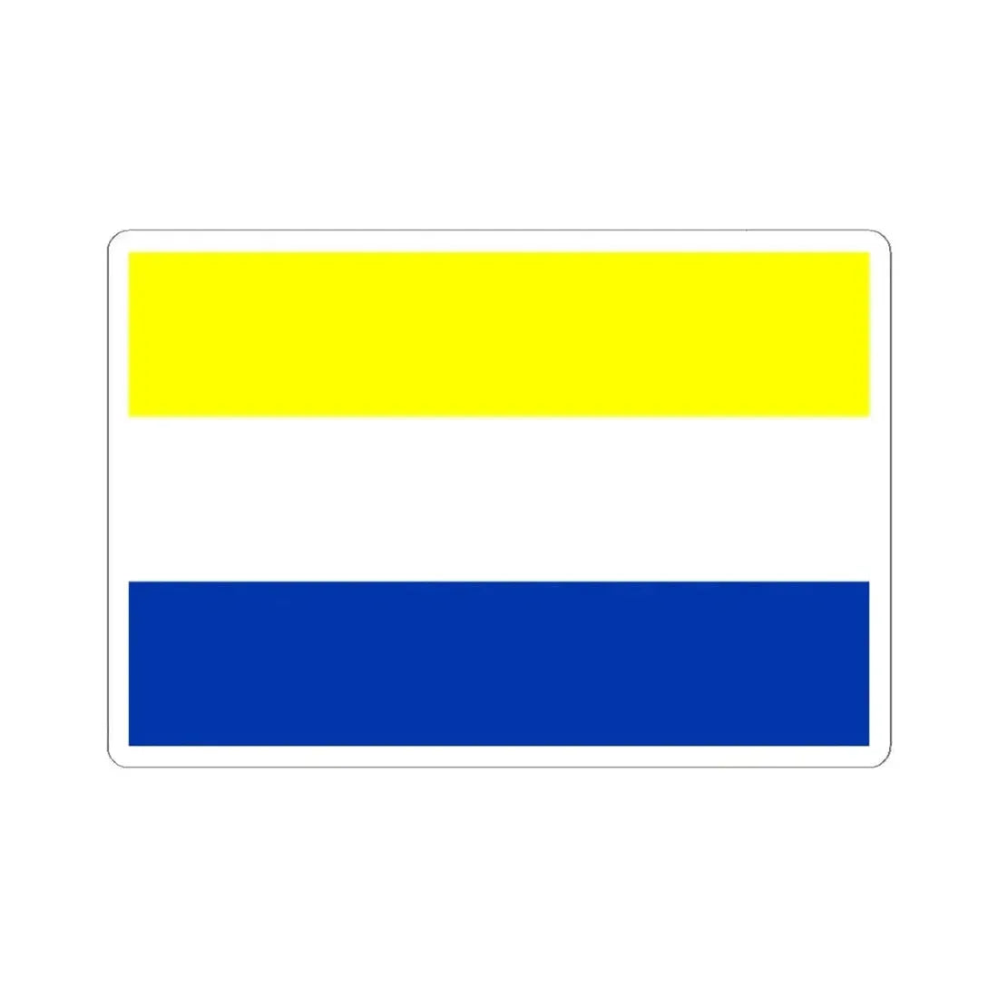 Bandera de Panguipulli (Chile) STICKER Vinyl Kiss-Cut Decal 6 Inch White - The Sticker Space