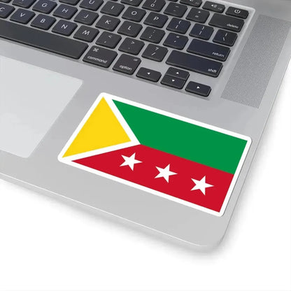 Bandera de Paquisha (Ecuador) STICKER Vinyl Kiss-Cut Decal - The Sticker Space