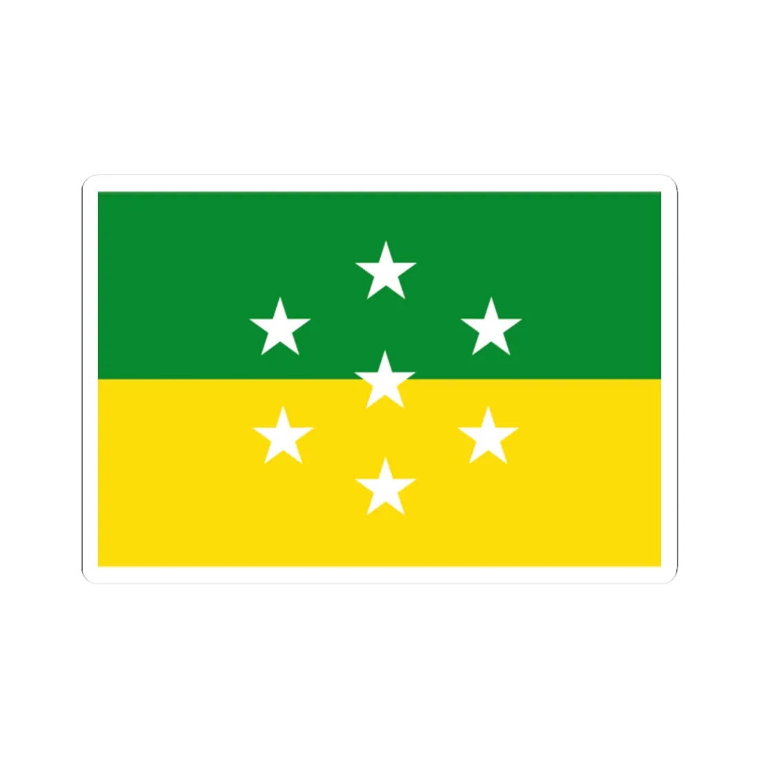 Bandera de Parita (Panama) STICKER Vinyl Kiss-Cut Decal 2 Inch White - The Sticker Space