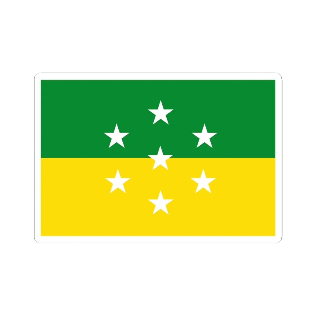 Bandera de Parita (Panama) STICKER Vinyl Kiss-Cut Decal 3 Inch White - The Sticker Space