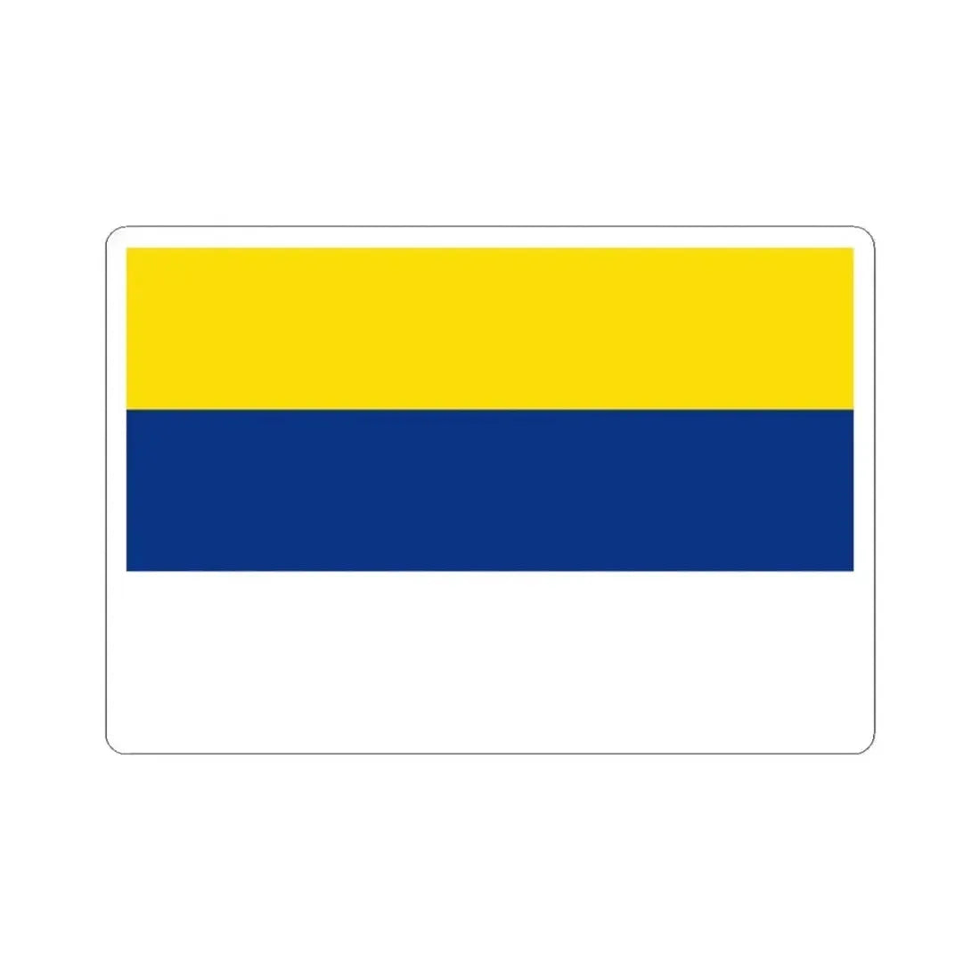 Bandera de Peumo (Chile) STICKER Vinyl Kiss-Cut Decal 3 Inch White - The Sticker Space