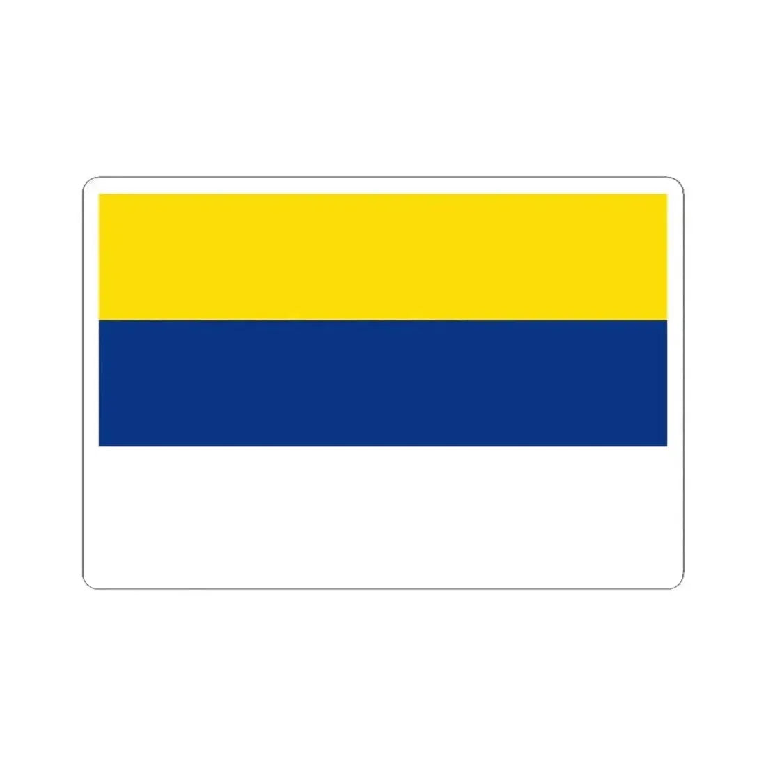 Bandera de Peumo (Chile) STICKER Vinyl Kiss-Cut Decal 4 Inch White - The Sticker Space