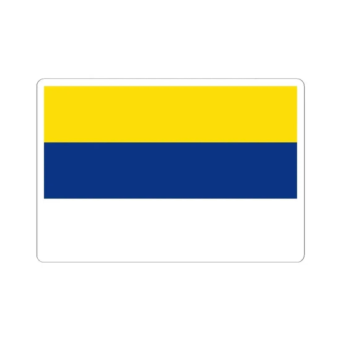 Bandera de Peumo (Chile) STICKER Vinyl Kiss-Cut Decal 6 Inch White - The Sticker Space