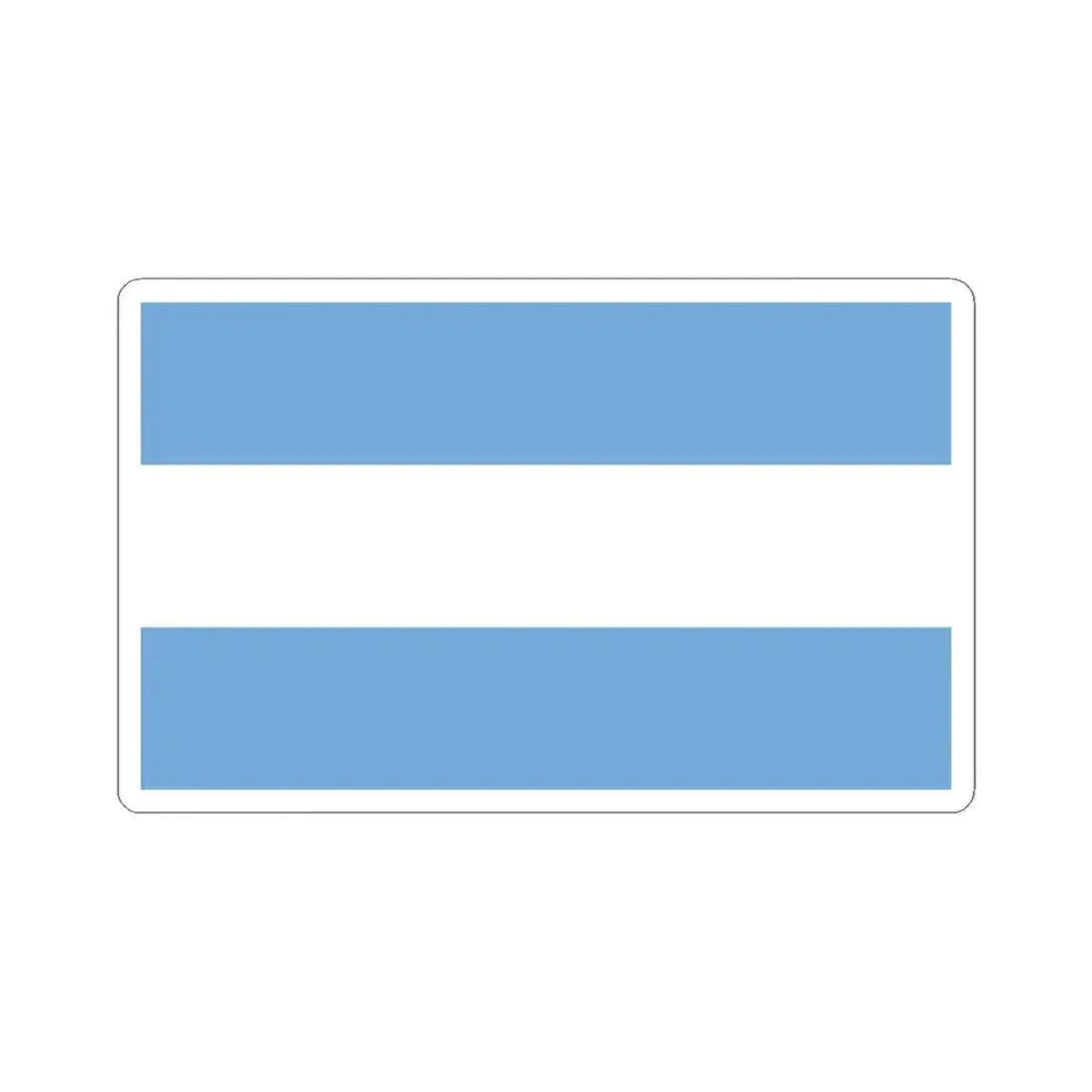 Bandera de Pococi (Costa Rica) STICKER Vinyl Kiss-Cut Decal 3 Inch White - The Sticker Space