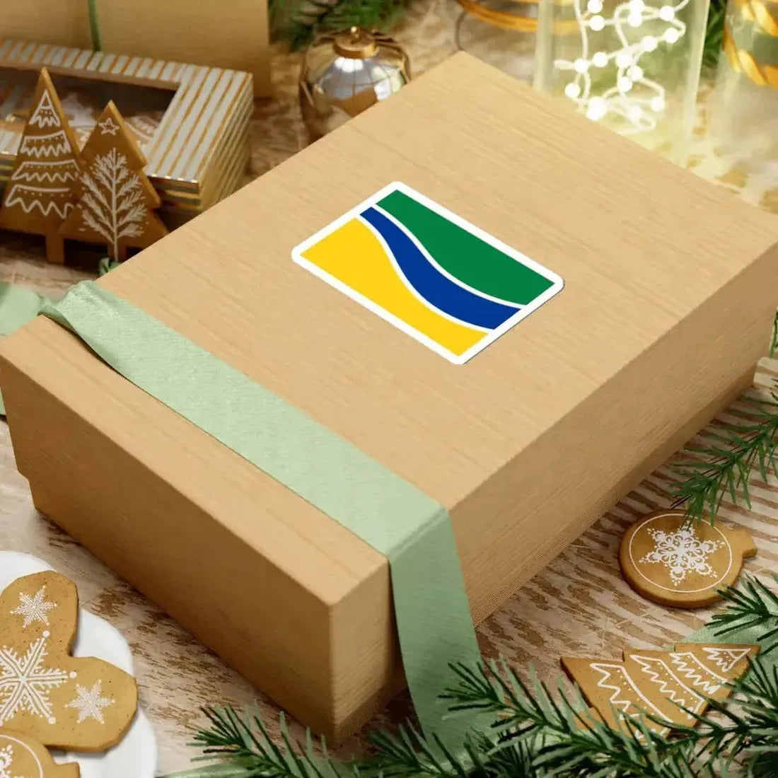 Bandera de Puyo (Ecuador) STICKER Vinyl Kiss-Cut Decal - The Sticker Space