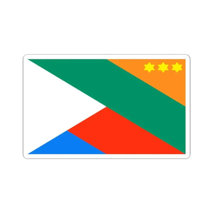 Bandera de Quepos Costa Rica (Costa Rica) STICKER Vinyl Kiss-Cut Decal 2 Inch White - The Sticker Space