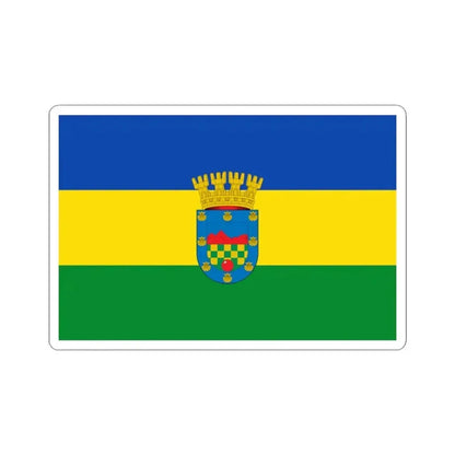 Bandera de Quilicura (Chile) STICKER Vinyl Kiss-Cut Decal 3 Inch White - The Sticker Space