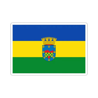 Bandera de Quilicura (Chile) STICKER Vinyl Kiss-Cut Decal 4 Inch White - The Sticker Space